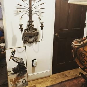 Mid Century wall decor/candelabra